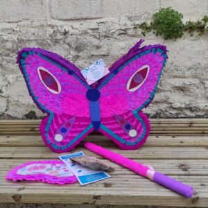Butterfly piñata | Pinata for girls | Birthday party | Gift for girl | Girls party | Pink Gift | Pull string pinata