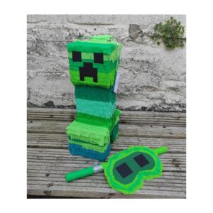 Creeper Pinata | Minecraft Inspired Piniata | Minecraft theme Party | Birthday | Gift for boy | Gift for girl