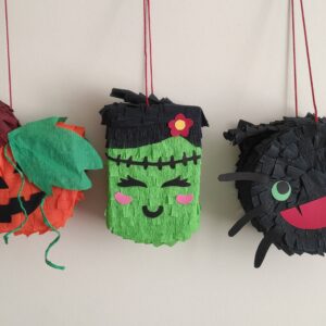 Halloween Mini Pull String Piñata | Halloween Pinata | Pumpkin Piniata | Halloween Party | Skull | Spider pinata | Frankenstein Pinata