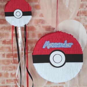 Pokeball Pinata | Pokemon Isnpired | Pokemon birthday | Piniata for birthday | Party | Gift for boy for girl | Birthday gift