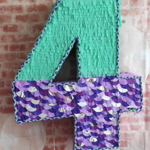 Number pinata |  Brithday Pinata | Birthday Party Pinata | Marmaid Tail Pinata | Marmaid Birthday Party