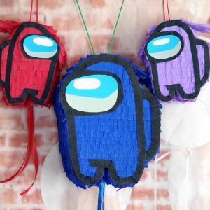 Among us Inspired Pinata | Piniata Imposter | Crewmember | Birthday | Party | Decoration | Gift for Boy, for Girl | Mini Pinata - Large